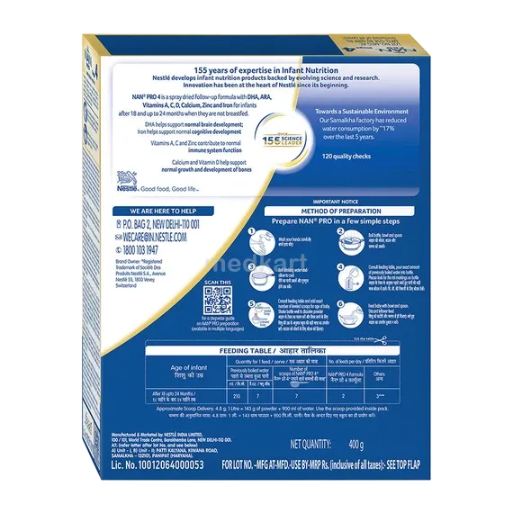 nan pro stage 4 follow-up formula powder 400 gm